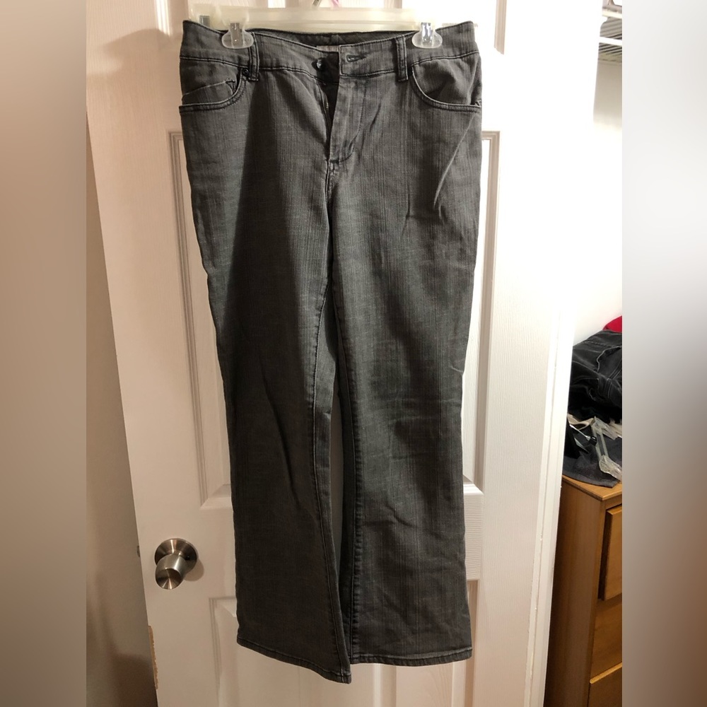 Chicos platinum grey black jeans